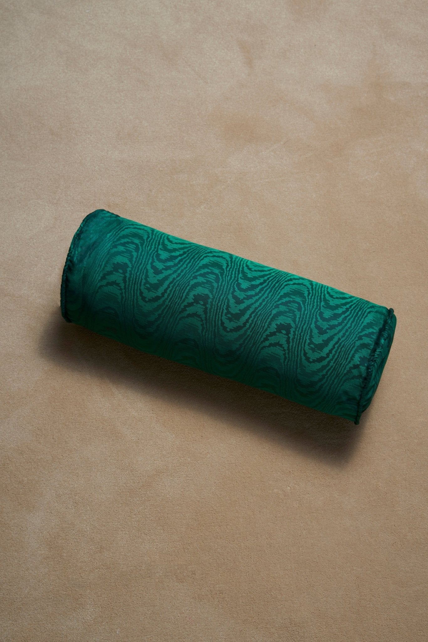 BOLSTER - MOIRÉ TISSÉ - BANKER'S LAMP GREEN - CC Moulton