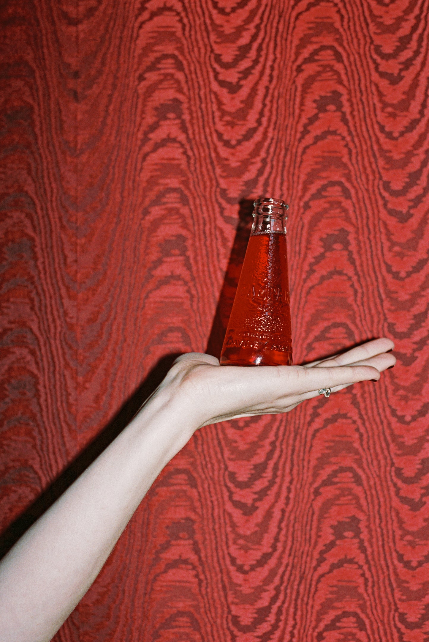 moiré tissé - Loulou's rouge