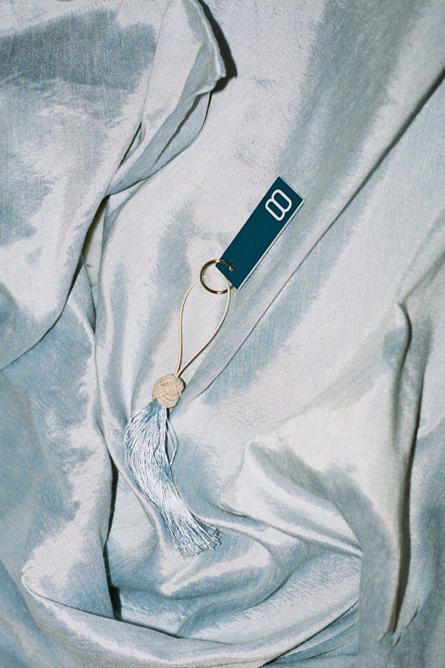 silk sateen - celeste