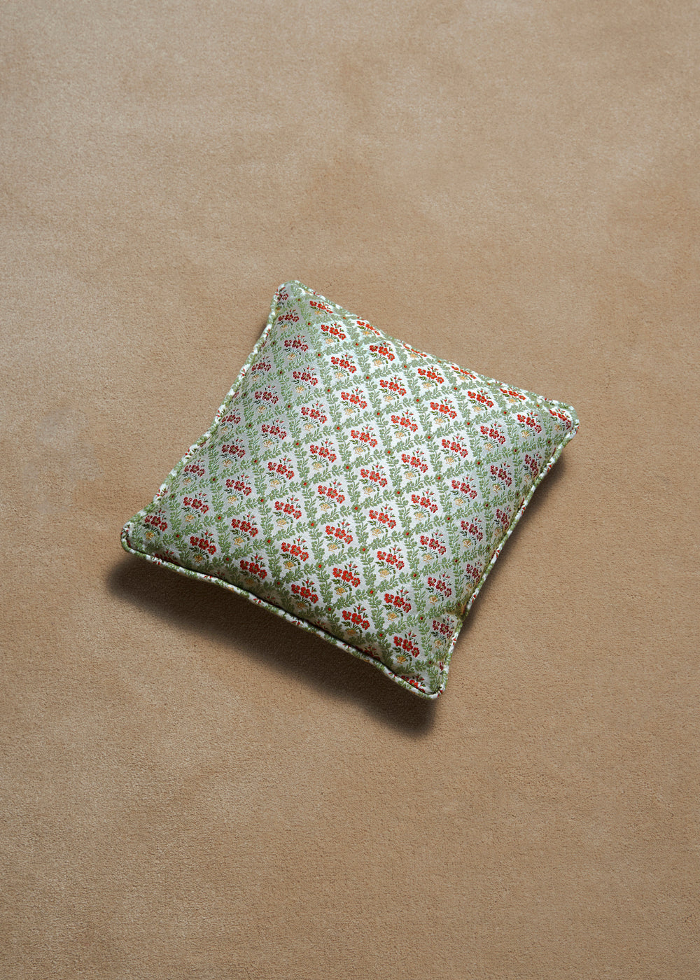 PIPED CUSHION - BRANT'S TRELLIS