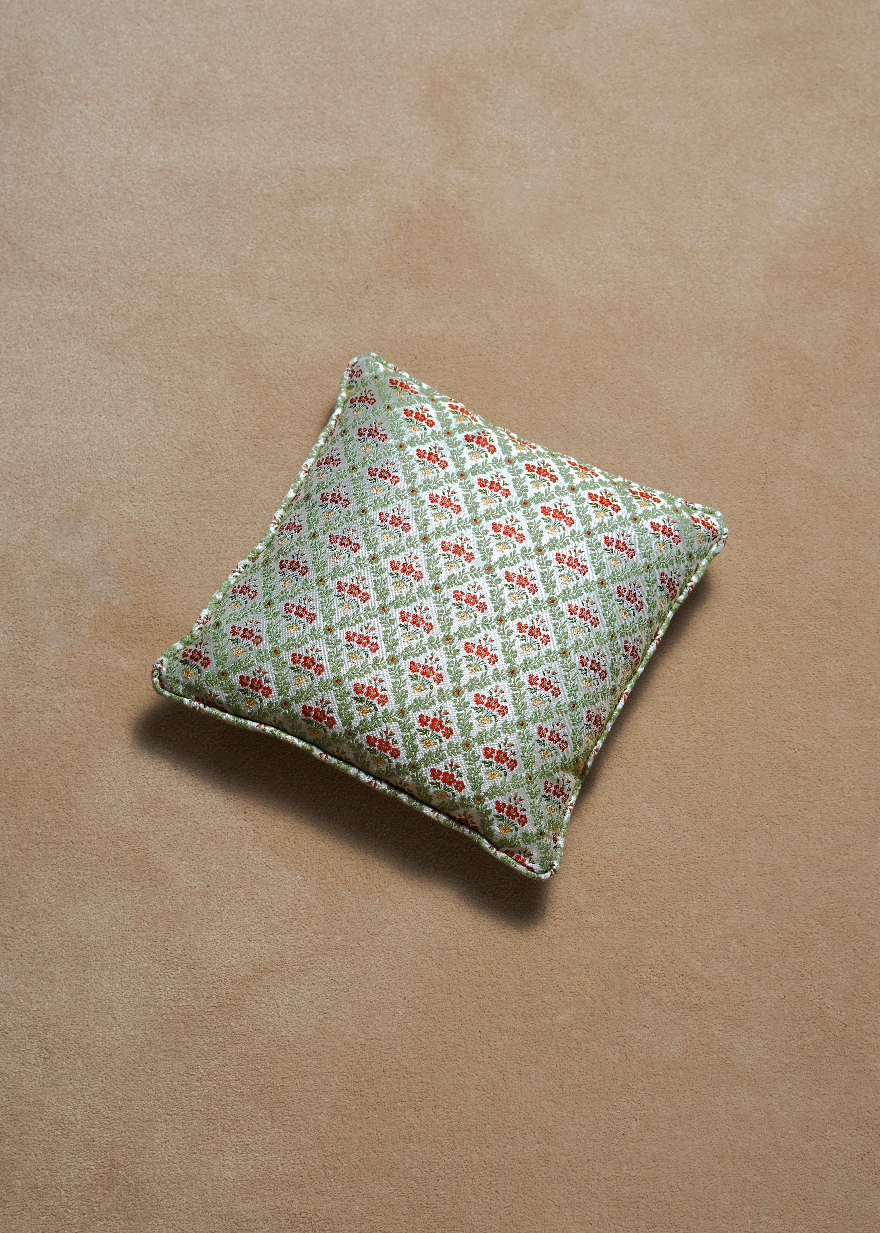 PIPED CUSHION - BRANT'S TRELLIS