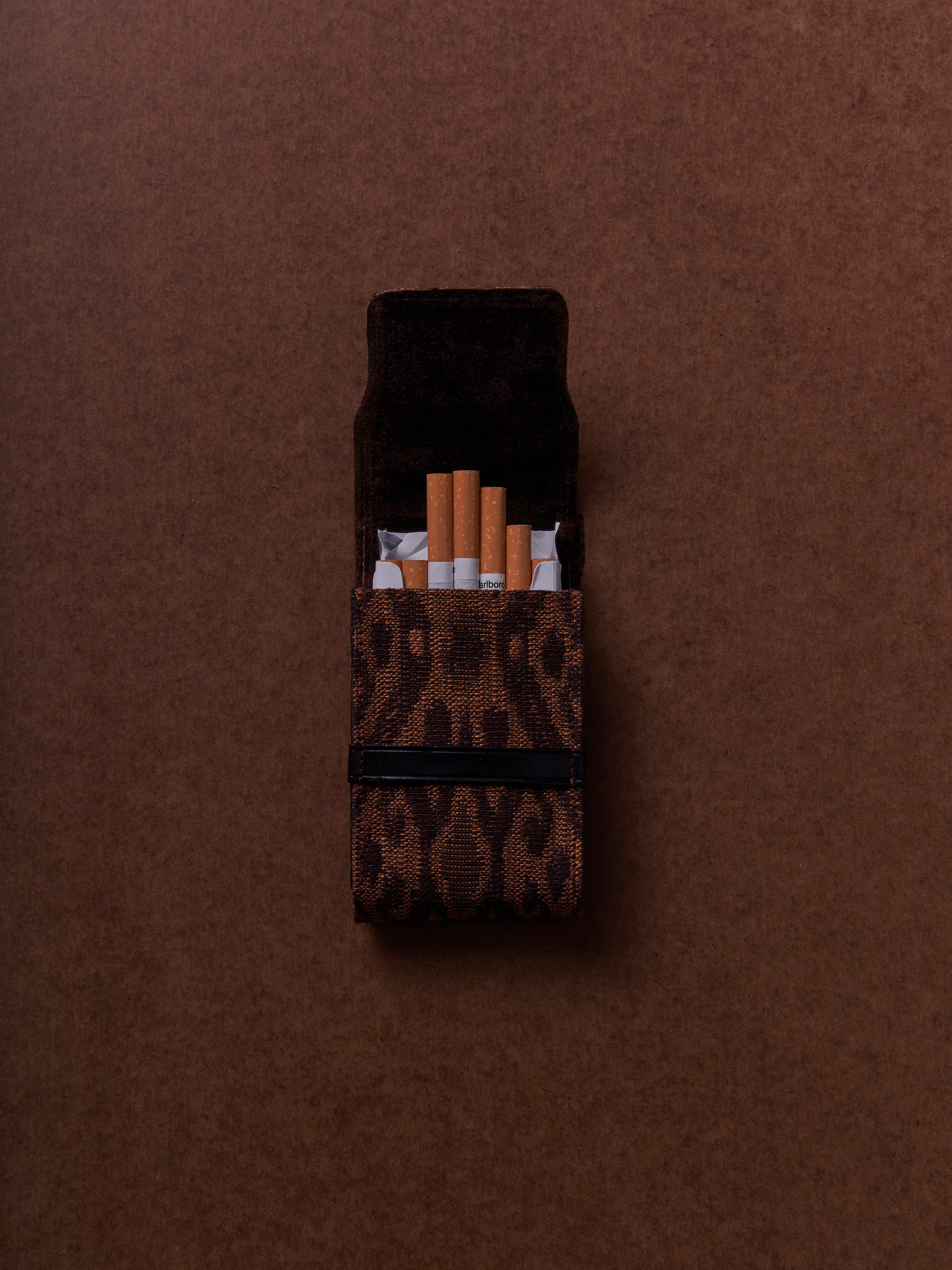 the card sleeve - woven ikat - tortoiseshell