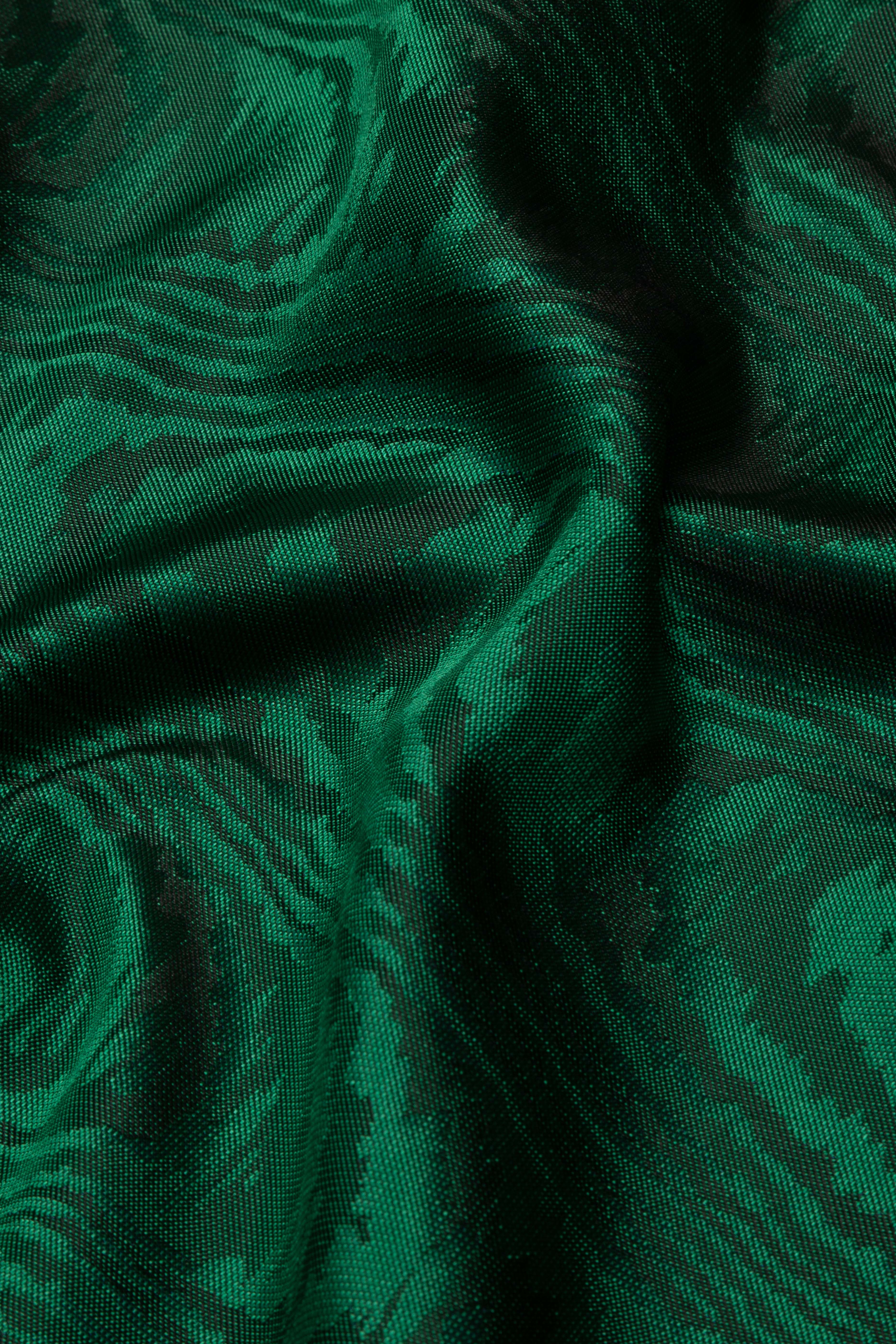 moiré tissé - banker's lamp green