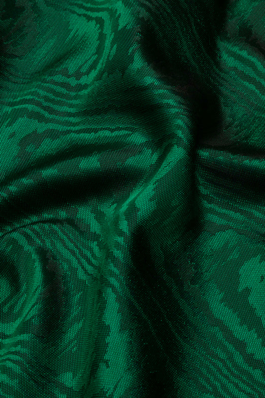 moiré tissé - banker's lamp green