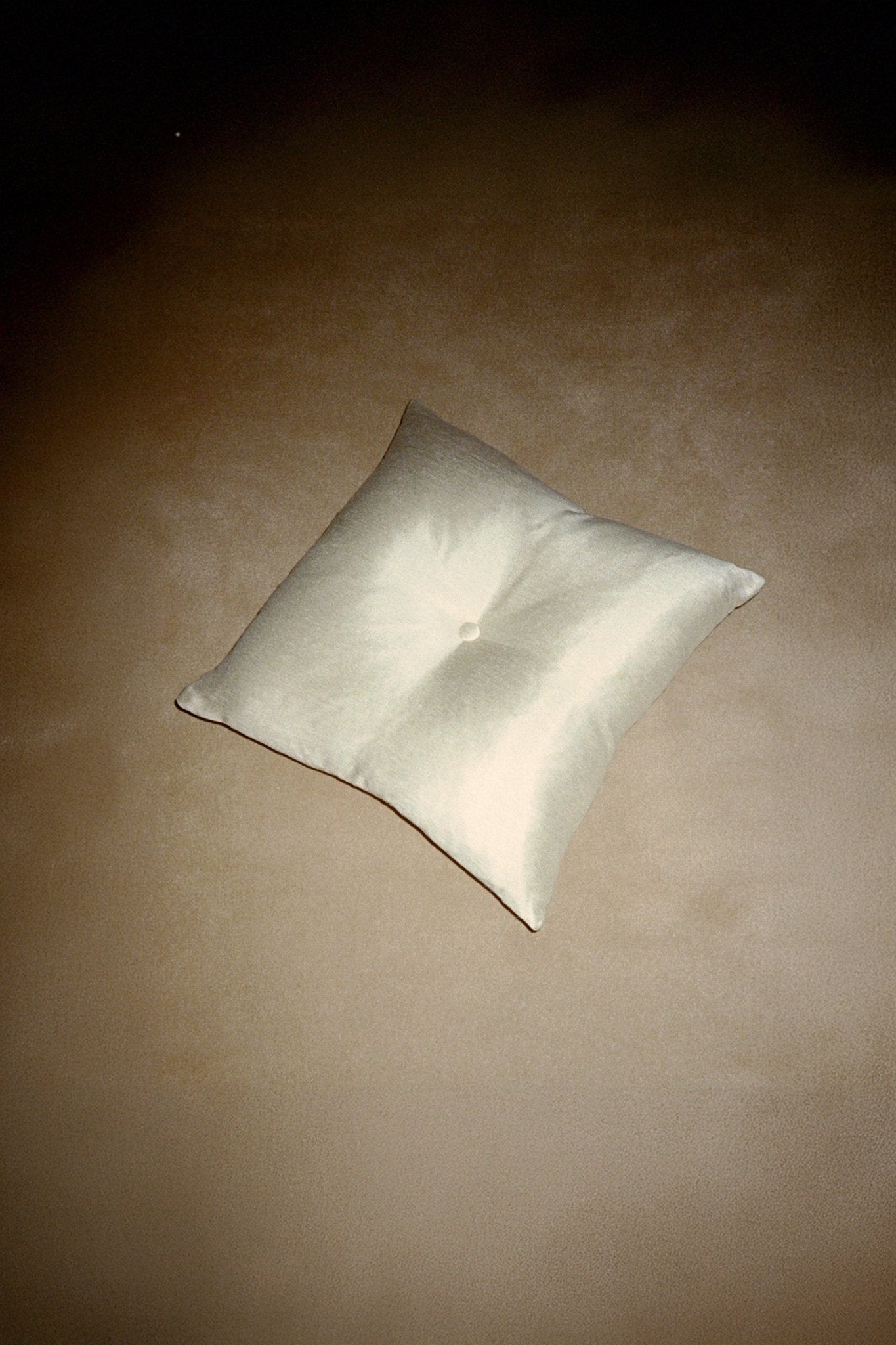 BUTTON CUSHION - SILK SATEEN - SERPENTINE - CC Moulton
