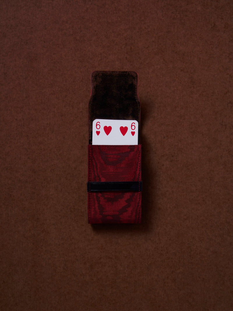 the card sleeve - moirè tissè - Loulou's rouge - CC Moulton