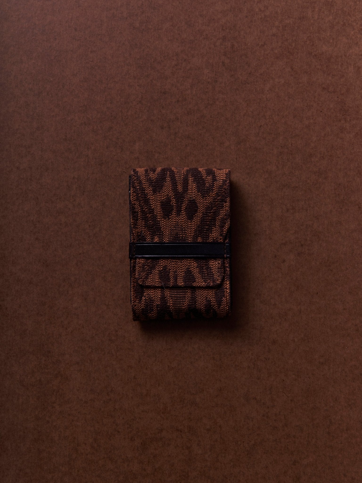 the card sleeve - woven ikat - tortoiseshell - CC Moulton