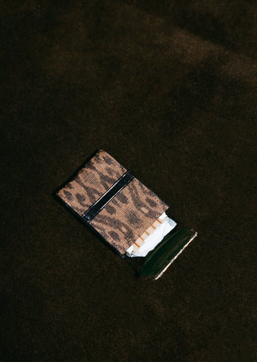 the card sleeve - woven ikat - tortoiseshell - CC Moulton