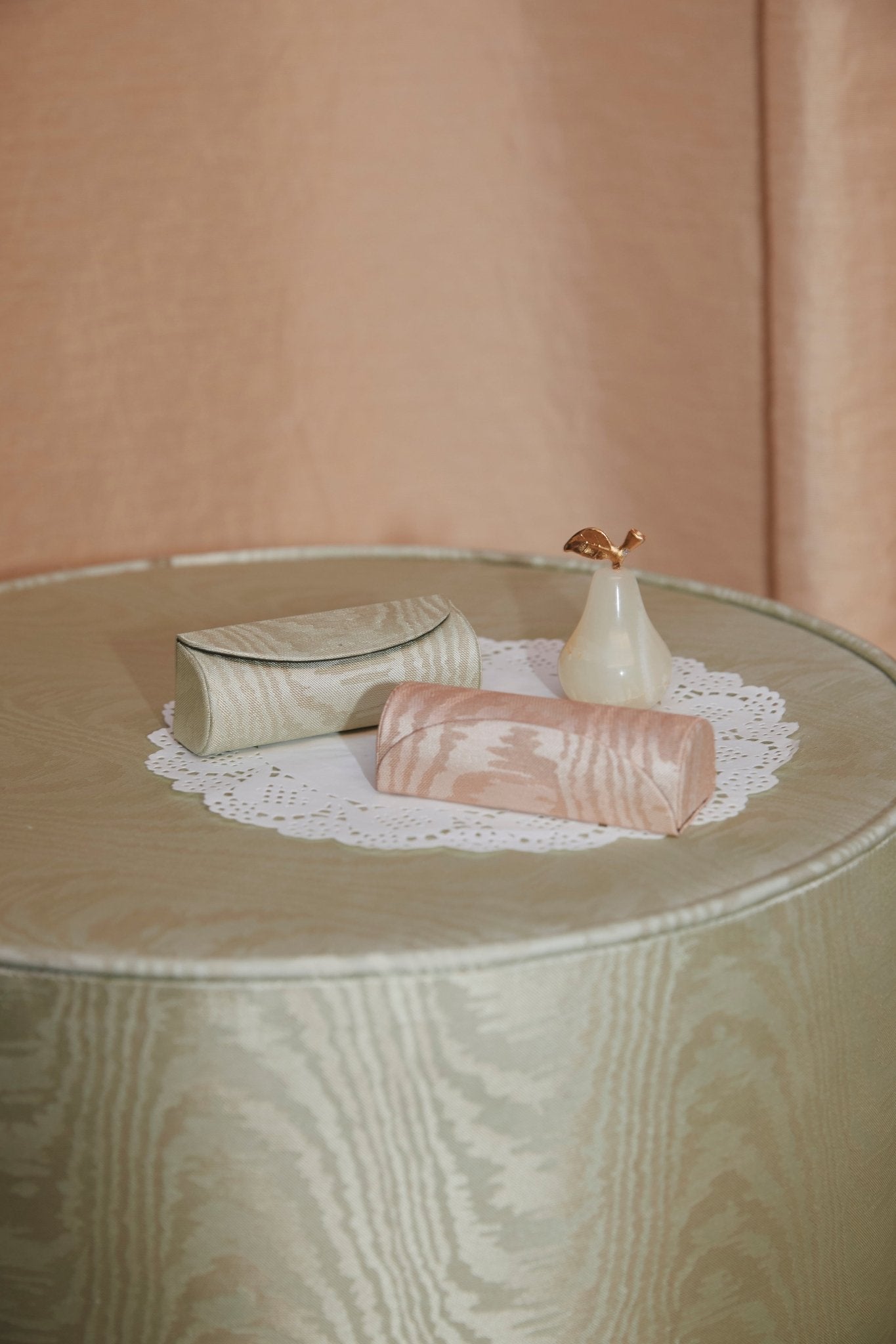 the etui - moiré tissé - Nina's mint - CC Moulton