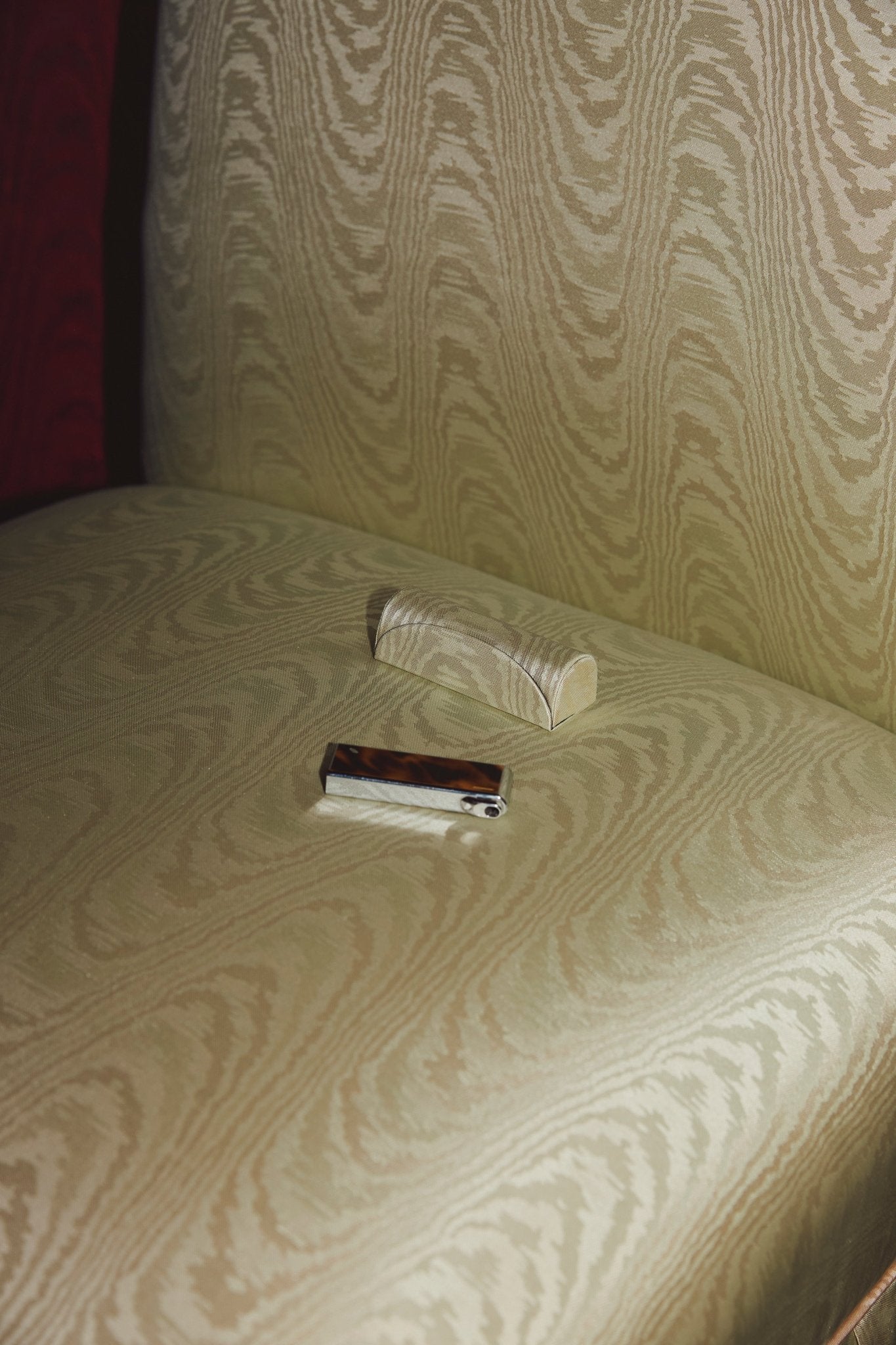 the etui - moiré tissé - Nina's mint - CC Moulton