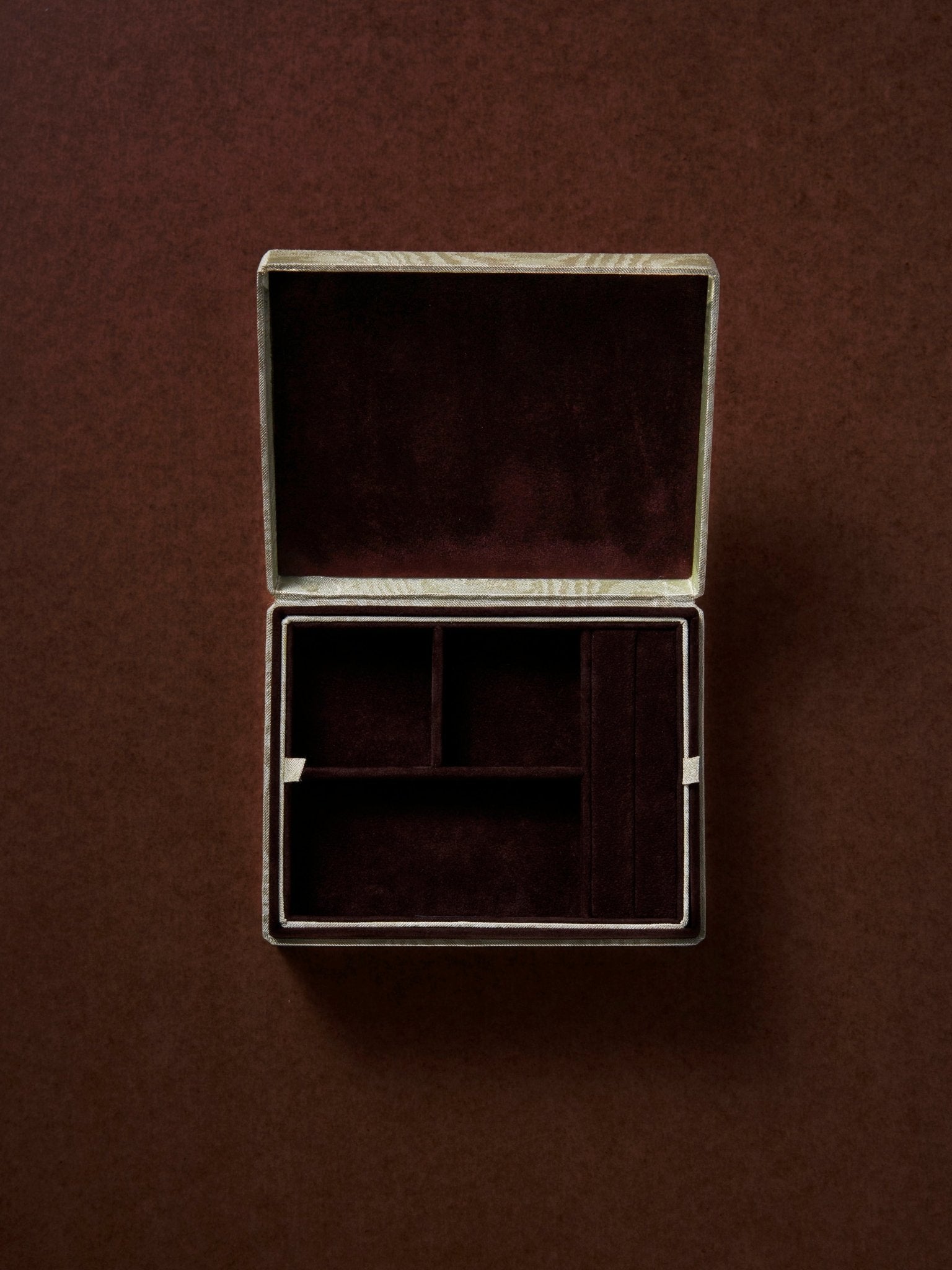 the jewellery case - moirè - Nina's mint - CC Moulton