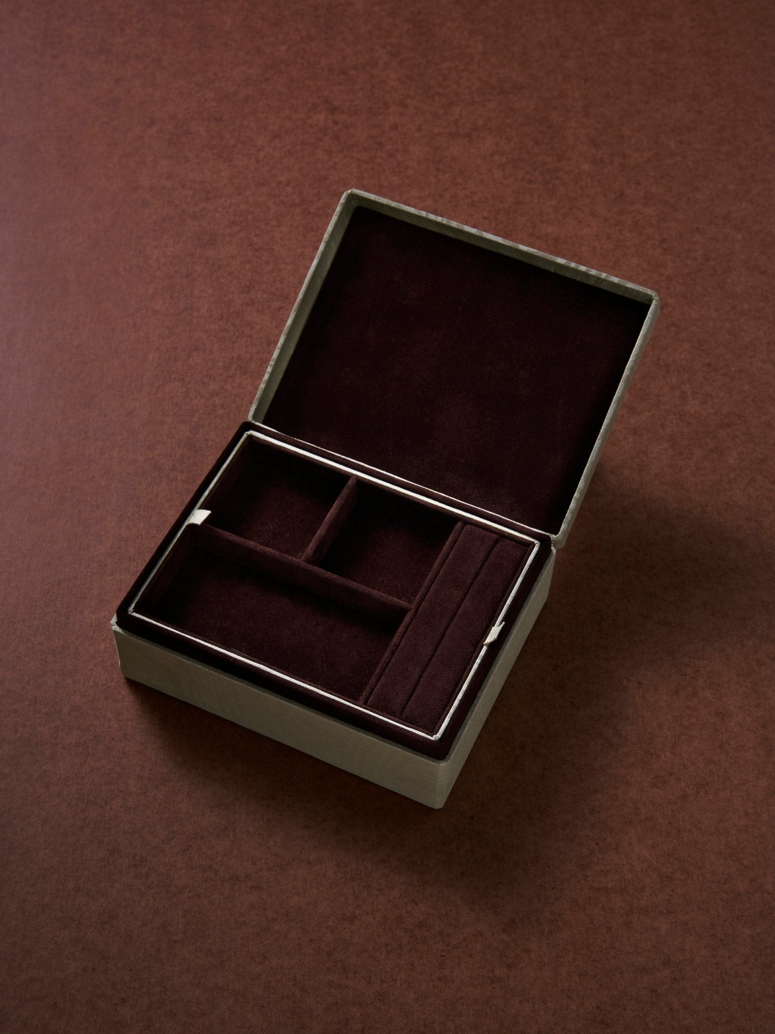 the jewellery case - moirè - Nina's mint - CC Moulton